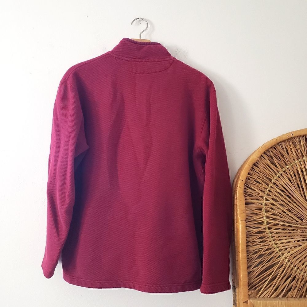 Chaps Quarter Zip Red S - Picture 4 of 4